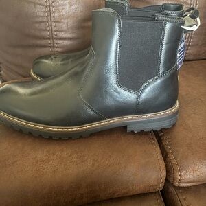 Sonoma Black Leather Ankle Boots